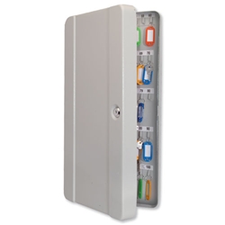 Helix Standard Key Safe Steel with Cylinder Lock and Fixings 100 Key Ref WR0100