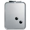 Nobo Whiteboard SlimLine Drywipe Board Magnetic Silver - QB05442CD