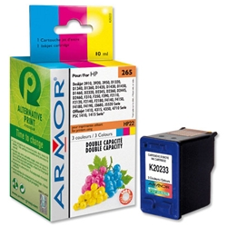 Armor Compatible Inkjet Cartridge Page Life 320pp Colour [HP No.22 C9352AE Equivalent] Ref K20233