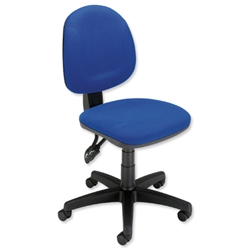Trexus Plus Medium Back Office Chair Permanent Contact W460xD450xH480-590mm Backrest H400mm Blue