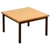 Trexus Reception Table Traditional Metal Legs Wooden Top