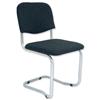 Trexus Cantilever Chair Upholstered Stackable Silver Frame Seat