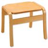 Trexus Reception Coffee Table Square Wooden W450xD450xH430mm Beech