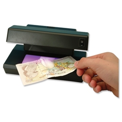 Helix Bank Note Checker Desktop Mains-powered UV Top 4W Fluorescent Under 4W Ref FN2040