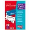 DECAdry Place Cards for Folding 200gsm 6 per A4 Sheet 85x46mm when Folded Ref OCB3713-3 [Pack 132 Cards]