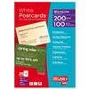 DECAdry Postcards 200gsm Microperforated 4 per A4 Sheet 148.5x105mm Ref OCB3325 [Pack 100 Cards]