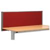 Trexus Plus Flat Top Screen Desktop W1500xD52xH480mm Burgundy - 756821