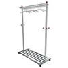 Alba Coat and Garment Rack Mobile Lockable Castors Capacity 40-50 Hangers W1140xD550xH1800mm Ref PMLUX6