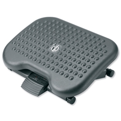 Compucessory Footrest Tilting Adjustable H95-170mm W450xD340mm Charcoal Ref CCS23751