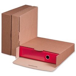 Smartbox Lever Arch Mailer Two-way Secure Flap Internal W320xD288xH50mm Brown Ref 143390114 [Pack 20]