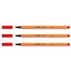 Stabilo Point 88 Fineliner Pen Water-based 0.8mm Tip 0.4mm Line Red Ref 88/40 [Pack 10]