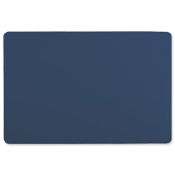 Durable Desk Mat Contoured Edge with Foam Anti-slip Backing W530xD400mm Dark Blue Ref 7102/07