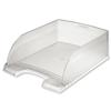 Leitz Plus Jumbo Letter Tray Deep-sided with 2 Label Positions Clear Ref 52330003
