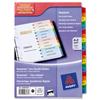 Avery ReadyIndex Dividers Card with Coloured Contents - 02003501.UK