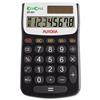 Aurora EcoCalc Calculator Handheld 8 Digit 4 Key Memory - EC101