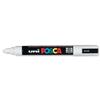 uni Posca PC5M White Marker Pen 1.8 - 2.5mm Line [Pack 12] - 9002111