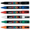 uni Posca PC5M Assorted Marker Pen 1.8 - 2.5mm Line [Pack 6] - 5014013
