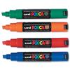 uni Posca PC8K Marker Broad Tip Line Width 8mm Assorted Ref 5014075-01 [Pack 4]