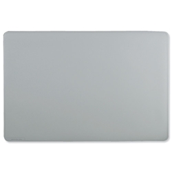 Durable Desk Mat Contoured Edge with Foam Anti-slip Backing W530xD400mm Grey Ref 7102/10