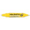 Artline Massimo Chalk Marker 2-in-1 Bullet Line 2.0mm Chisel Line 3-5mm White Ref EMP-25TWH [Pack 12]