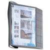 Durable Sherpa Style Display System Wall Unit Contoured with Fixings and 10 Panels A4 Ref 5841/00