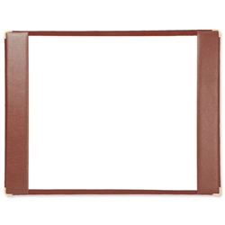 Leathercraft Executive Desk Blotter on Suede Base Half Demy W320xD470mm Burgundy Ref HDBBURG