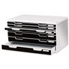 Exacompta Modulo Filing Unit 7 Drawer Set with Lock A3 Grey and Black Ref 323014D Exacompta Modulo Filing Unit 7 Drawer Set with Lock A3 Grey and Black Ref 323014D