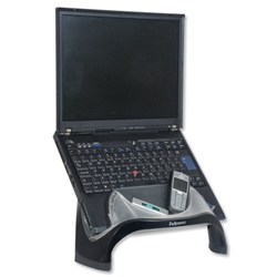 Fellowes Smart Suites Laptop Riser with 4 Port USB 3 Height Adjustments Capacity 17in 6kg Ref 8020201