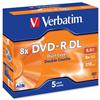 Verbatim DVD-R Recordable Disk Double Layer Write-once Cased 8x 240min