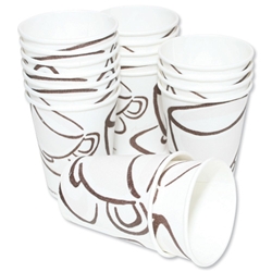 Milano Insulated Cups Waxed for Hot Beverages 8oz Ref PBL8409684 [Pack 34]