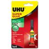 UHU Super Glue Odour-free Flowing Fast-acting High-strength in Tube 3g Ref 43575