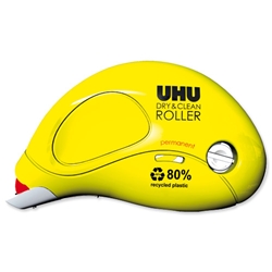 UHU Glue Roller Permanent Disposable Instant-bond Solvent-free Tape 6.5mm x 8.5m Ref 50475