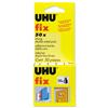 UHU Fix 50 Adhesive Cushion Pads Double-sided Load Capacity 300g 50 Pads Ref 40259 UHU Fix 50 Adhesive Cushion Pads Double-sided Load Capacity 300g 50 Pads Ref 40259