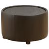 Trexus Plus Tub Reception Table Leather Dia650xH380mm Black