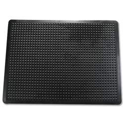 Doortex Anti-fatigue Mat Rubber Textured Anti-slip Bevelled-edge 610x910mm Bubble Pattern Ref FCAF6191