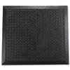 Doortex Anti-fatigue Mat Rubber Textured Anti-slip Bevelled-edge 710x780mm Ripple Pattern Ref FCAF7178