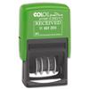 Colop S260/L1 Green Line Text Dater RECEIVED Self-Inking Imprint 45x24mm Blue/Red Ref 15560150