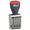 Colop 04006 Numbering Stamp in Blister 6 Bands 0-9 Imprint 26x44mm Ref 42504106