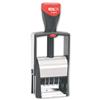 Colop 2100/4 Classic Line Date Stamp Self-Inking Metal Frame 12 Years Imprint 22x4mm Black Ref 2352104000