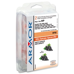 Armor Compatible Inkjet Cartridge Page Life 900pp Black [HP No.56 C9502AE Equivalent] Ref B10055R1