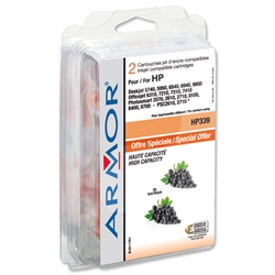 Armor Compatible Inkjet Cartridge Page Life 1600pp Black [HP No.339 C9504EE Equivalent] Ref B10117R1