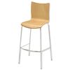 Sonix Roma Bistro Stool Back H330mm W395xD340xH750mm Beech Ref PS9203