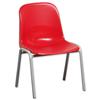 Trexus Polypropylene Chair Stackable Metal Frame H310mm Red - SN71W00