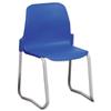 Trexus Polypropylene Skid Chair Stackable Metal Frame - SN22W00