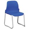 Trexus Polypropylene Skid Chair Stackable Metal Frame - SN23W00