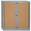 Bisley A4 EuroTambour Including 2 Shelves W1000xD430xH1030mm Beech Shutters Silver Frame Ref ET410/10/2SB