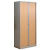 Bisley A4 Eurotambour Tall Unit Silver and Beech - ET410/19/4SB
