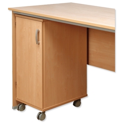 Tercel Post Room Cupboard Unit Mobile W365xD475xH795mm Beech