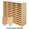Tercel Post Room Sorter Hutch Multi-use Double Height 4 Bay Can Fit 44 Shelves W1280xD360xH1163mm Beech