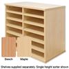 Tercel Post Room Sorter Hutch Multi-use Double Height 2 Bay Can Fit 22 Shelves W640xD360xH1163mm Beech